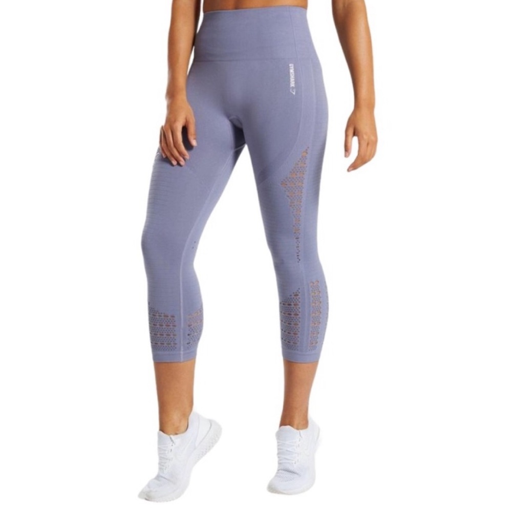 Gymshark Dry Energy+ Seamless Cropped Leggings